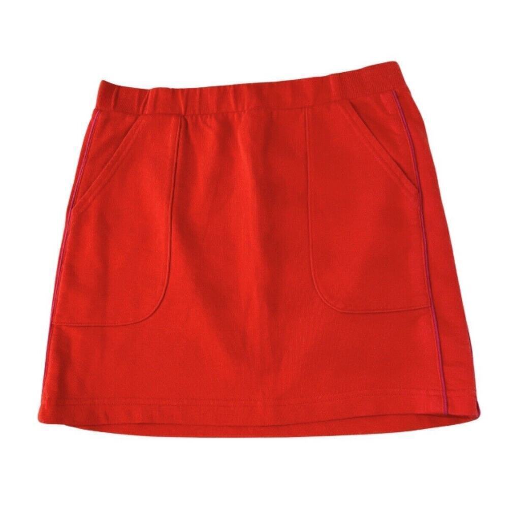 Lacoste Red Mini Skirt with Side Piping